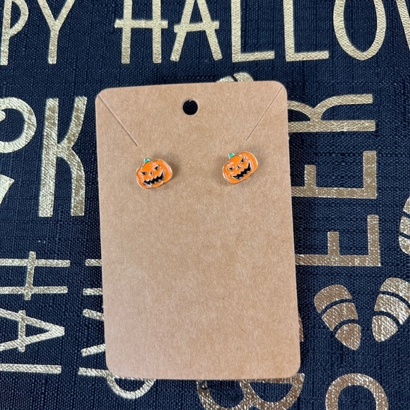 Halloween Earrings - Pumpkin - Picture 3 of 3